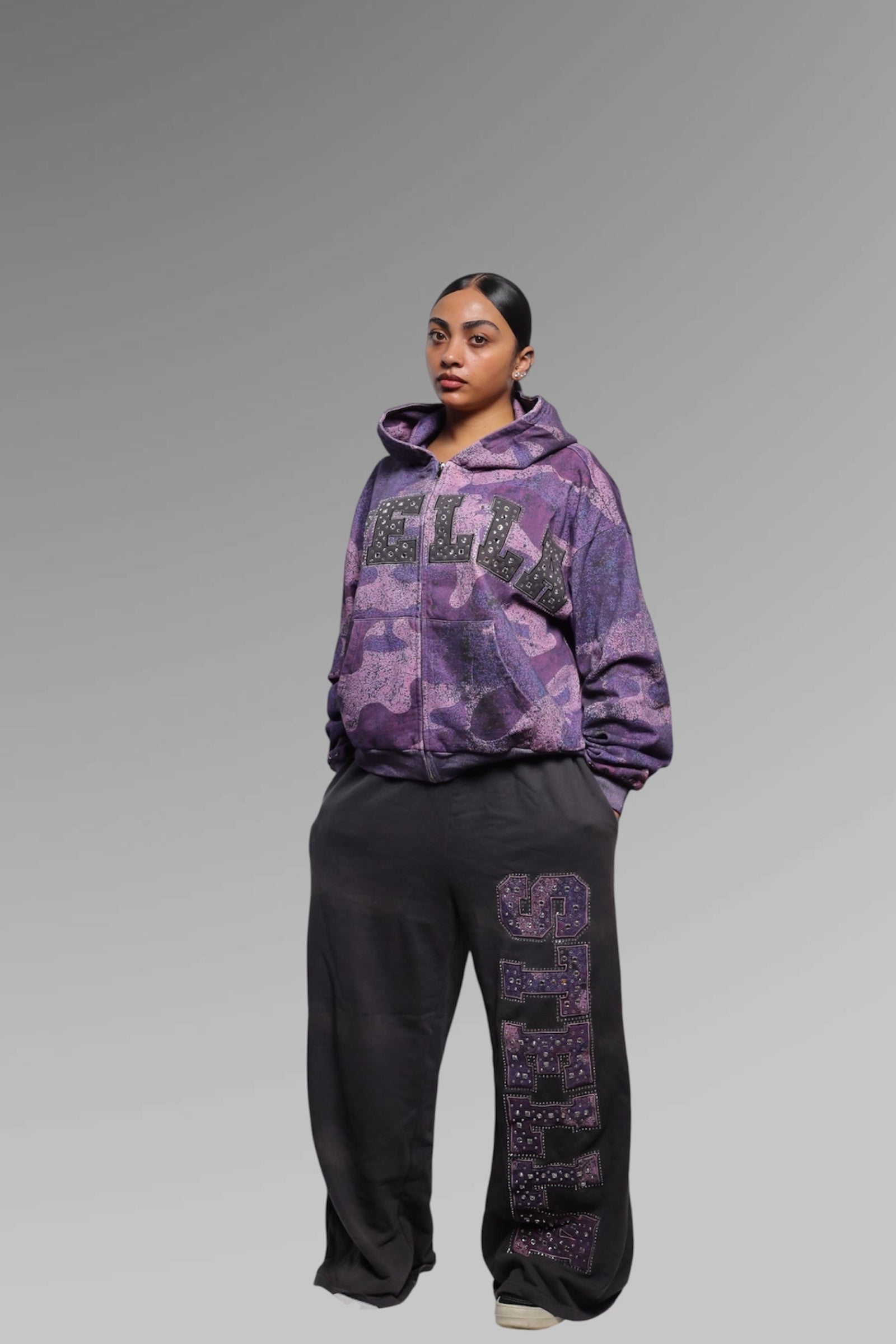 Purple Pixel Camo Sweats